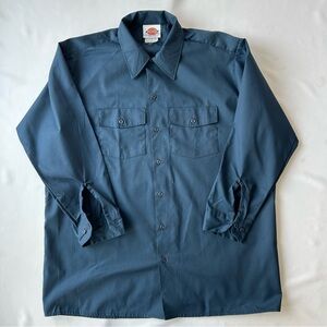 Dickies Dark Blue Work Shirt size 17-17 1/2, 32-33 sleeve